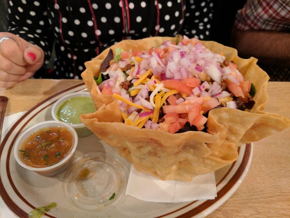 Casual dining menu with grill specials.